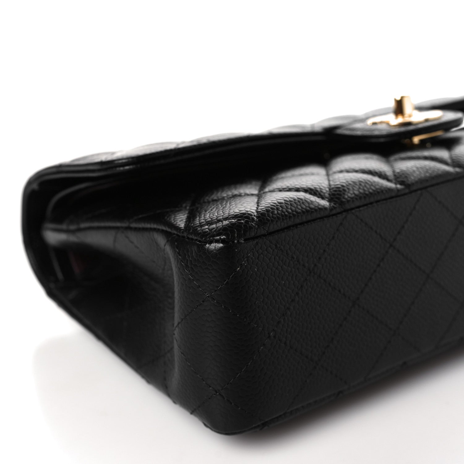 Chanel Caviar Quilted Medium Double Flap Black 8 of 9