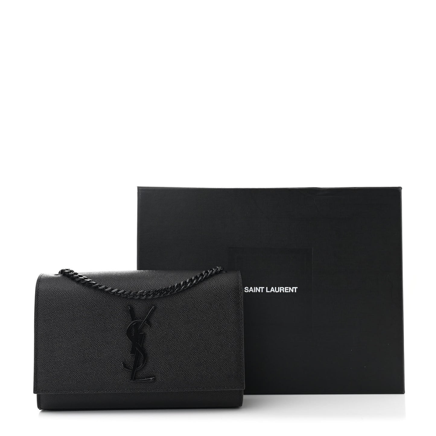 Grain De Poudre Small Monogram Monochrome Kate Satchel Black