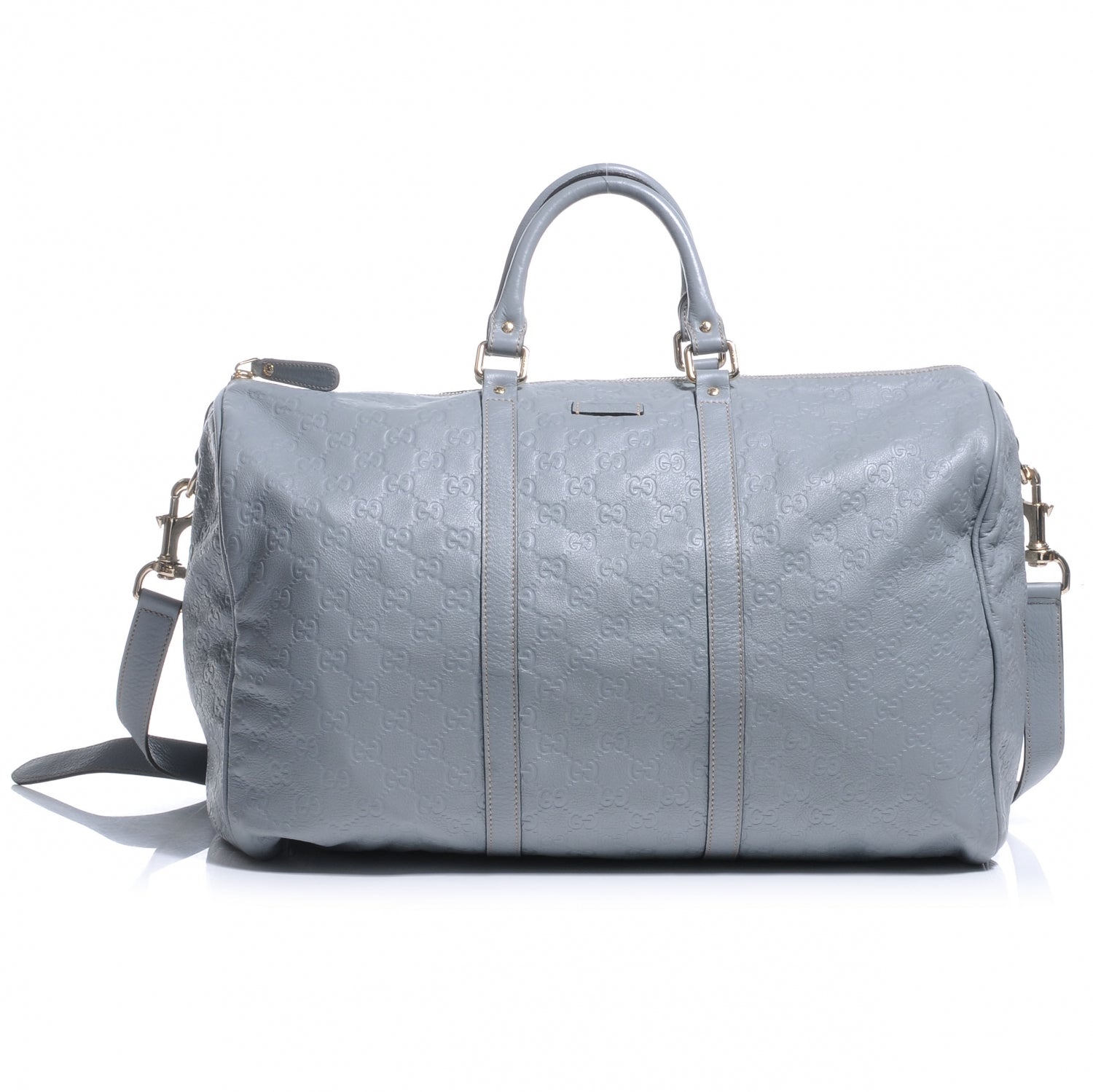 Gucci Guccissima Medium Carry On Duffle Light Blue 1 of 7