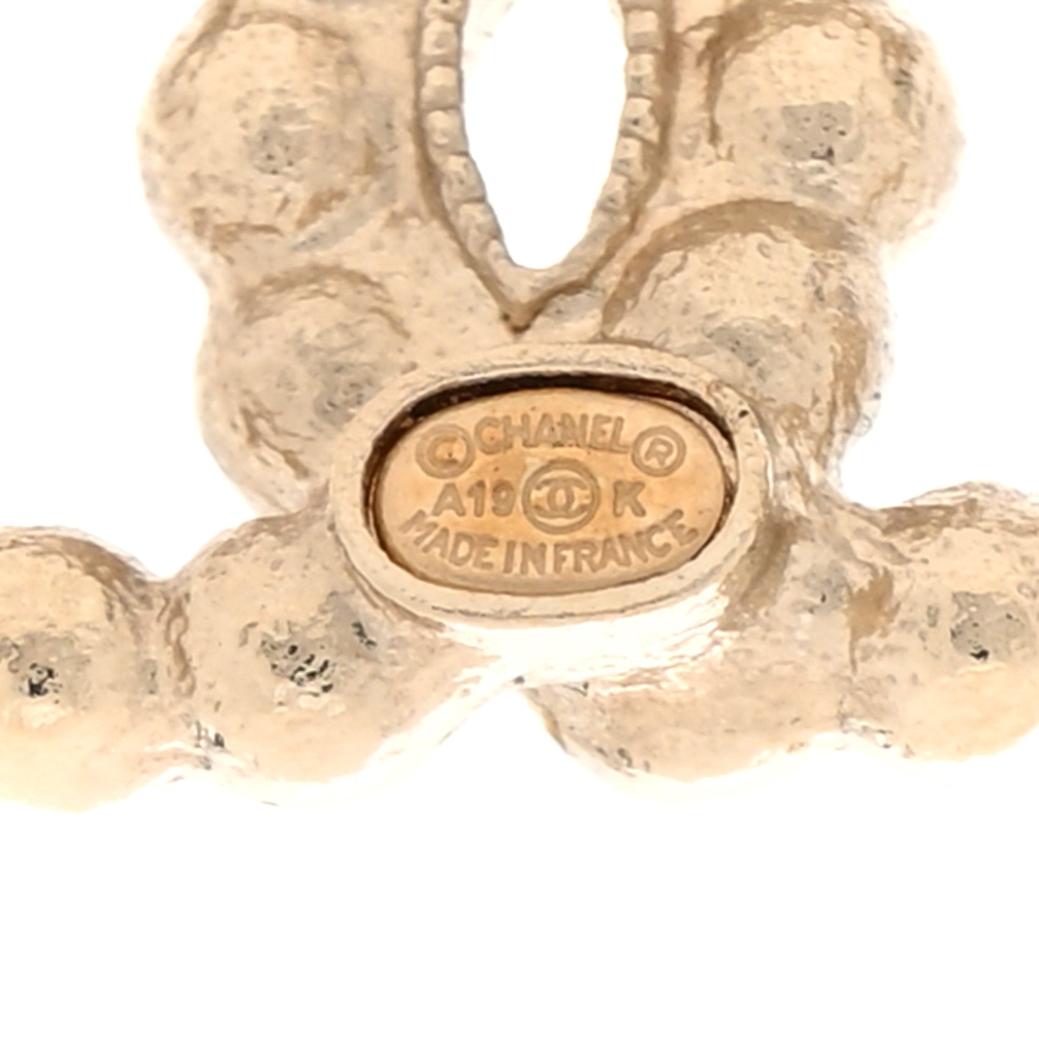 Chanel Pearl Crystal CC Earrings Gold 4 of 5