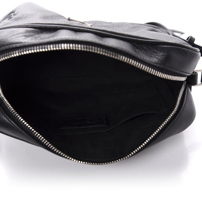 Saint Laurent Calfskin Heart Embossed Monogram Lou Camera Bag Black 5 of 11