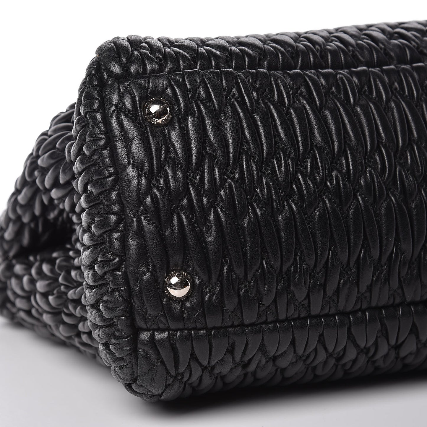 Nappa Matelasse Tote Black