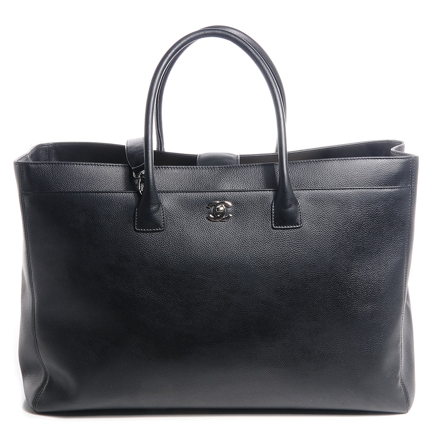 Calfskin XL Cerf Tote Black