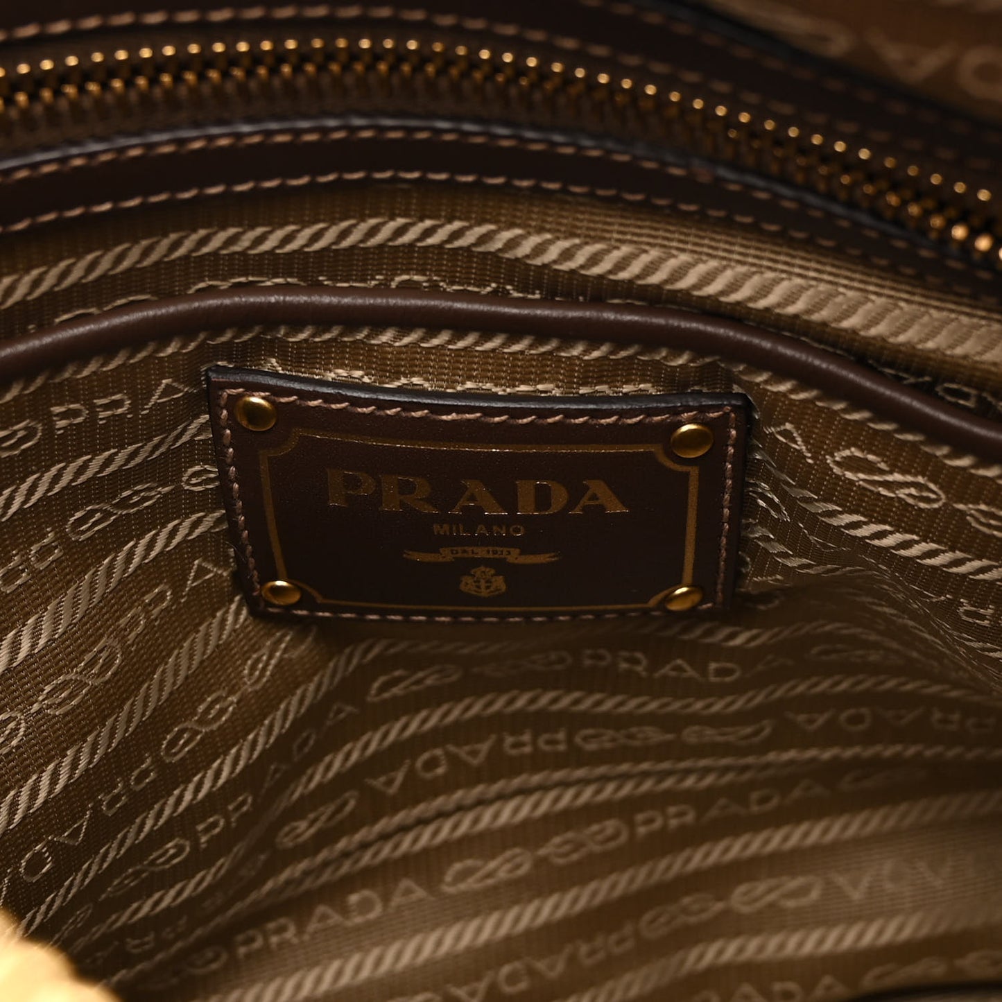 Jacquard Logo Tote Corda Bruciato