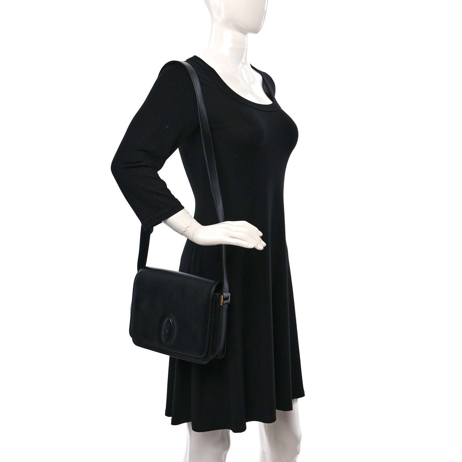Saint Laurent Calfskin Medium Le 61 Shoulder Bag Black 2 of 9