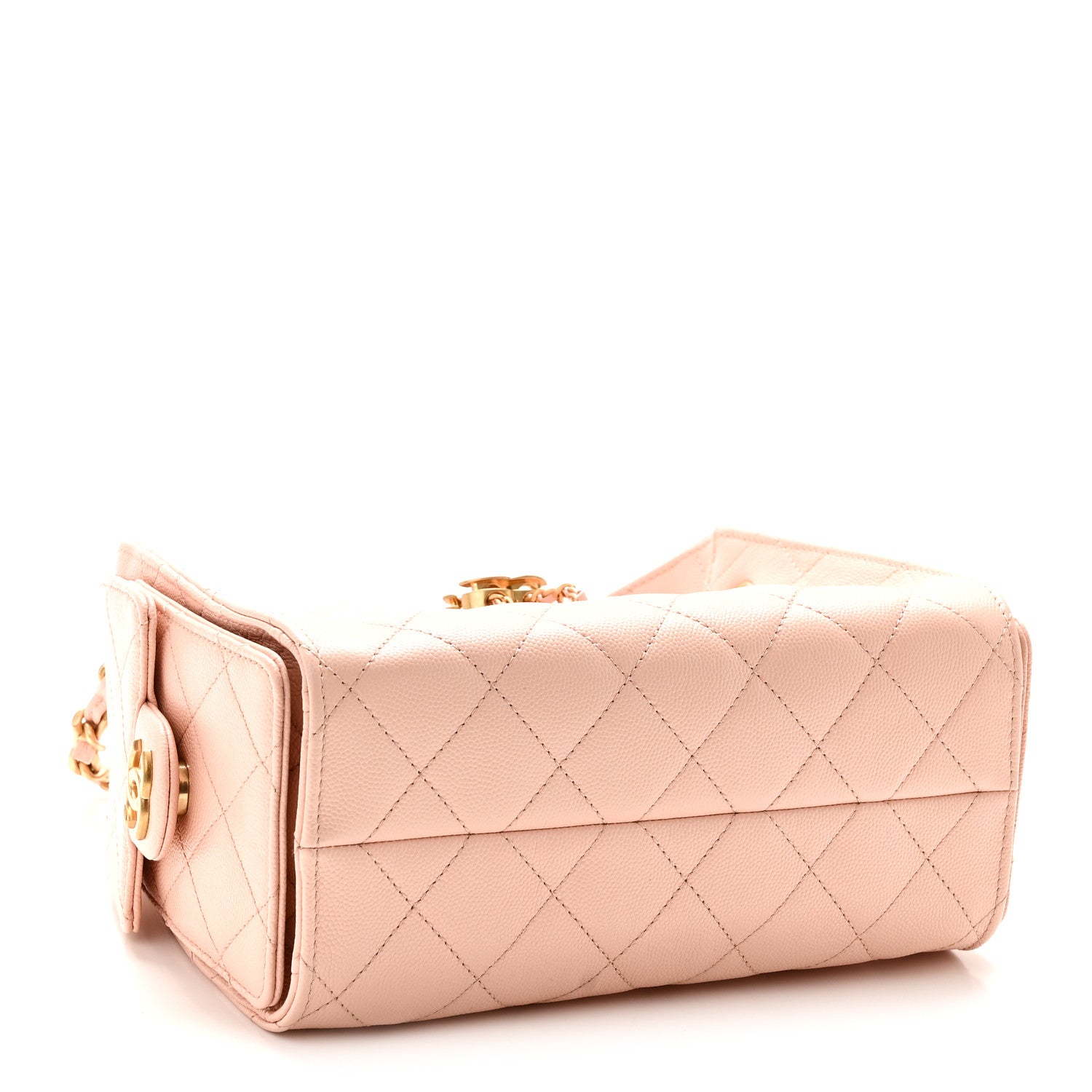 Chanel Caviar Quilted Mini Chanel 25 Handbag Light Pink 4 of 10