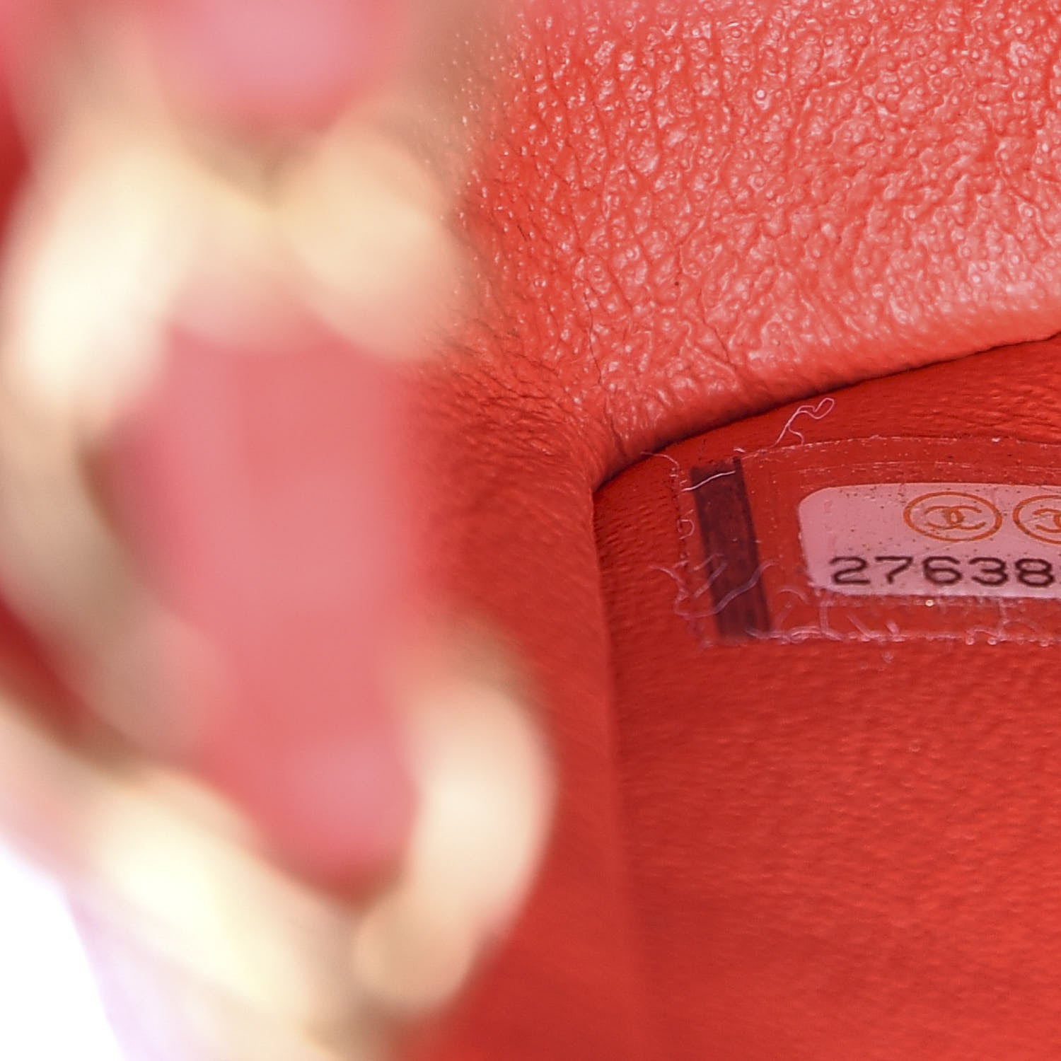 Chanel Lambskin Quilted Mini Rectangular Flap Red 6 of 9