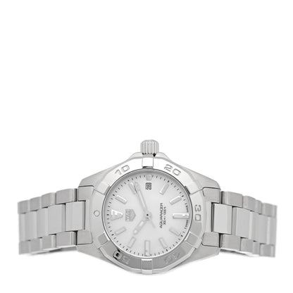 Tag Heuer Stainless Steel Mother of Pearl 27mm Aquaracer Lady Quartz Watch WBD1411 2 of 4