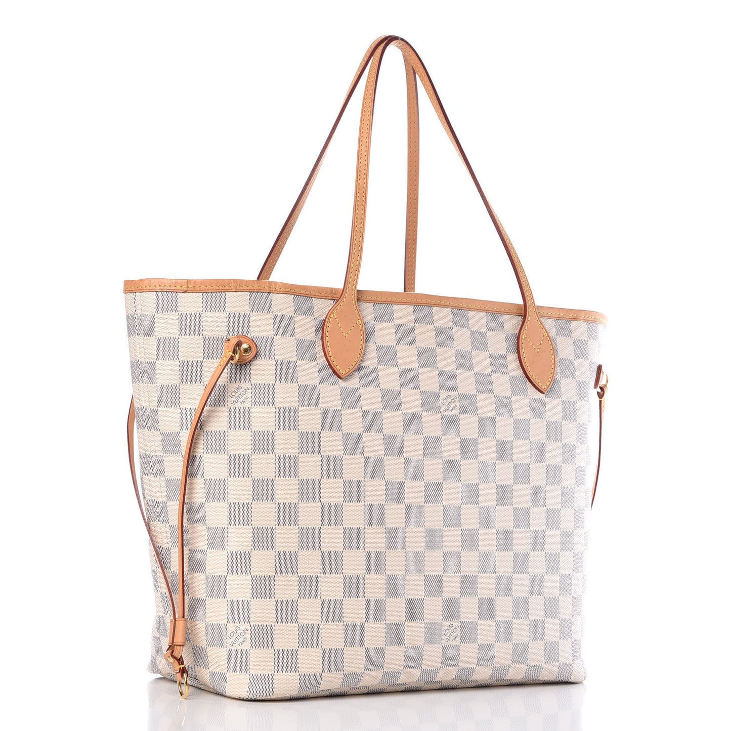 Damier Azur Neo Neverfull MM Rose Ballerine