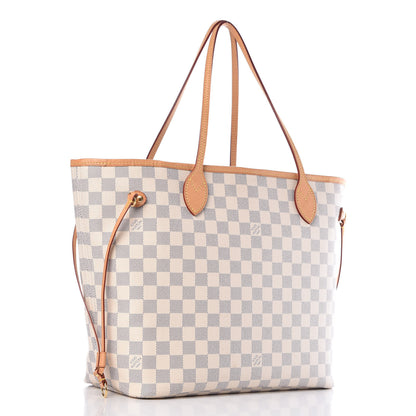 Louis Vuitton Damier Azur Neo Neverfull MM Rose Ballerine 4 of 12