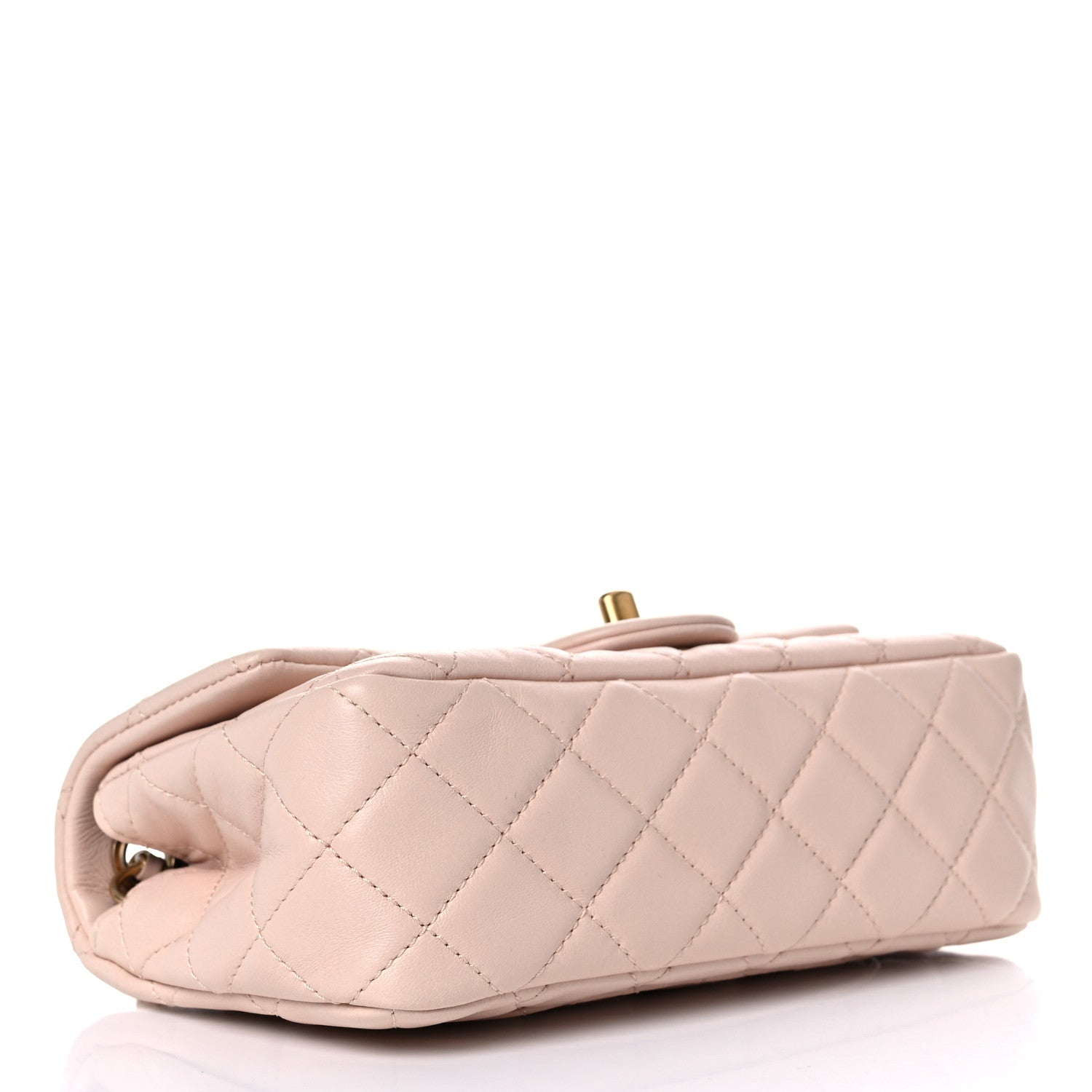 Chanel Lambskin Quilted Mini Rectangular Pearl Crush Flap Light Beige 4 of 10