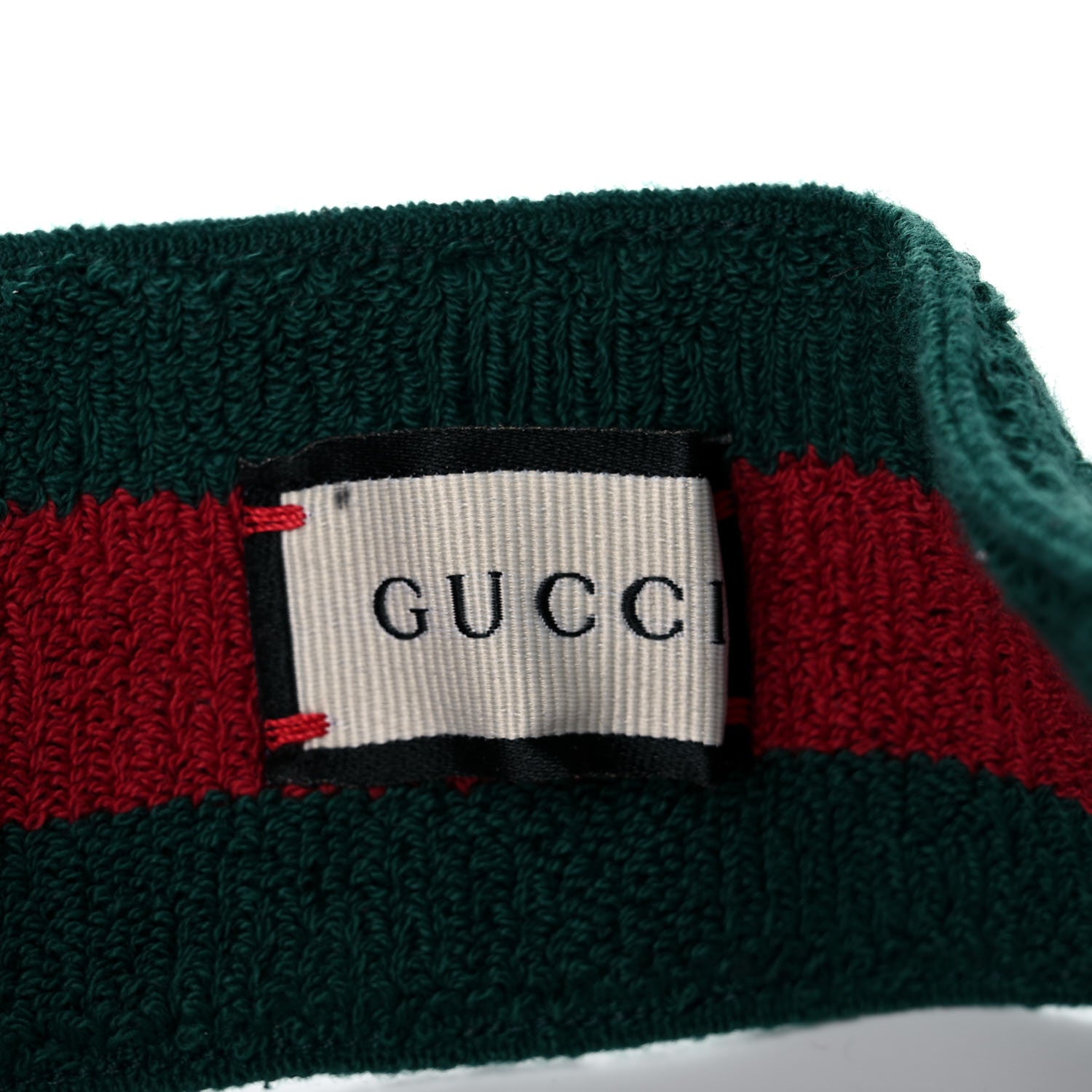 Gucci Vinyl Web Visor M Green Red 7 of 10