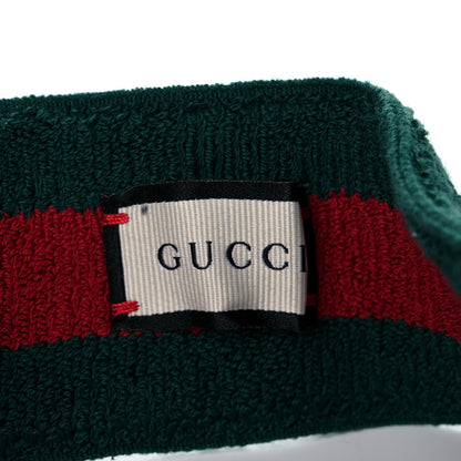 Gucci Vinyl Web Visor M Green Red 7 of 10