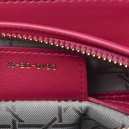 Christian Dior Lambskin Cannage Medium Lady Dior Fuchsia 6 of 8