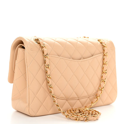 Chanel Lambskin Quilted Medium Double Flap Beige 3 of 11