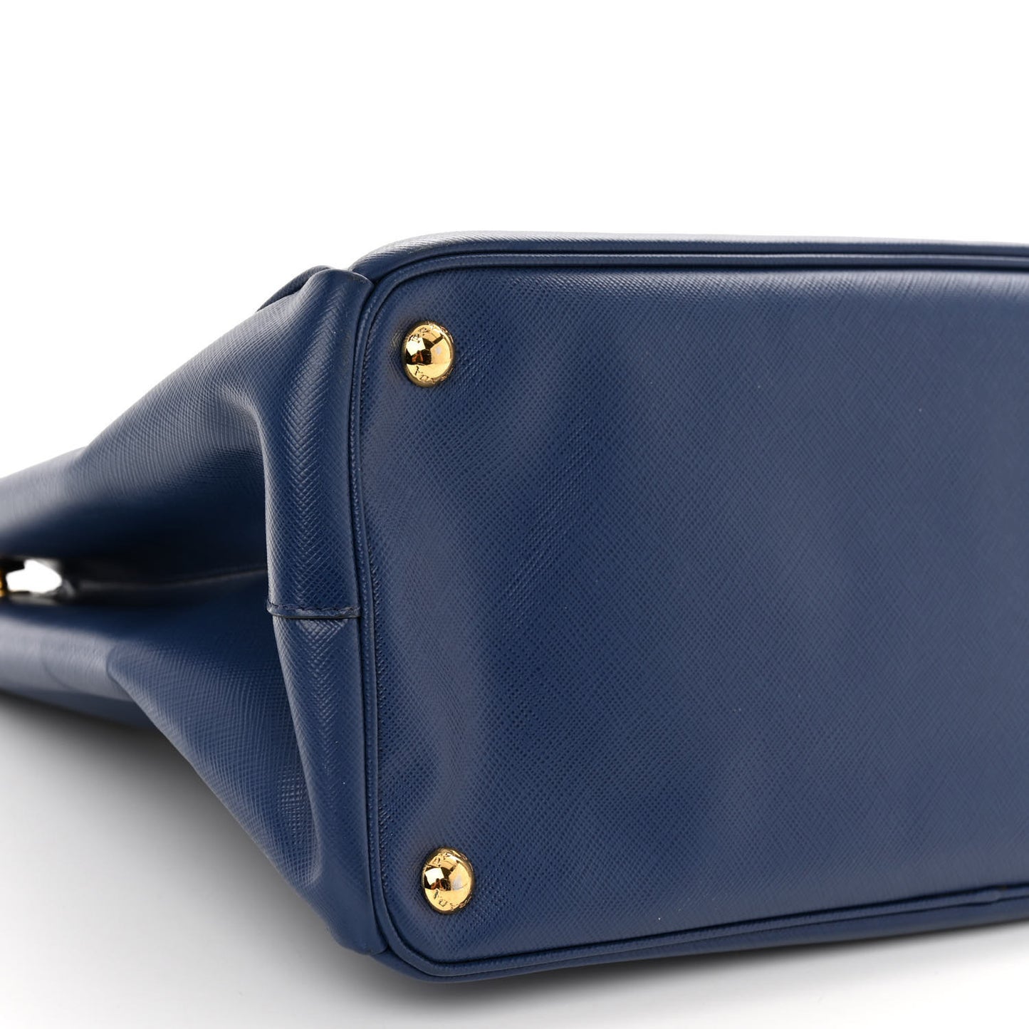 Saffiano Lux Large Galleria Double Zip Tote Bluette