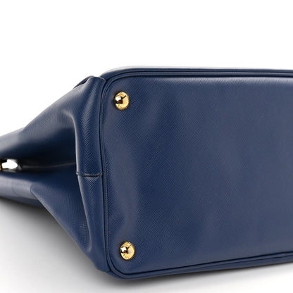 Prada Saffiano Lux Large Galleria Double Zip Tote Bluette 8 of 13