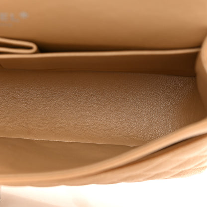 Chanel Caviar Quilted Medium Double Flap Beige 13 of 20