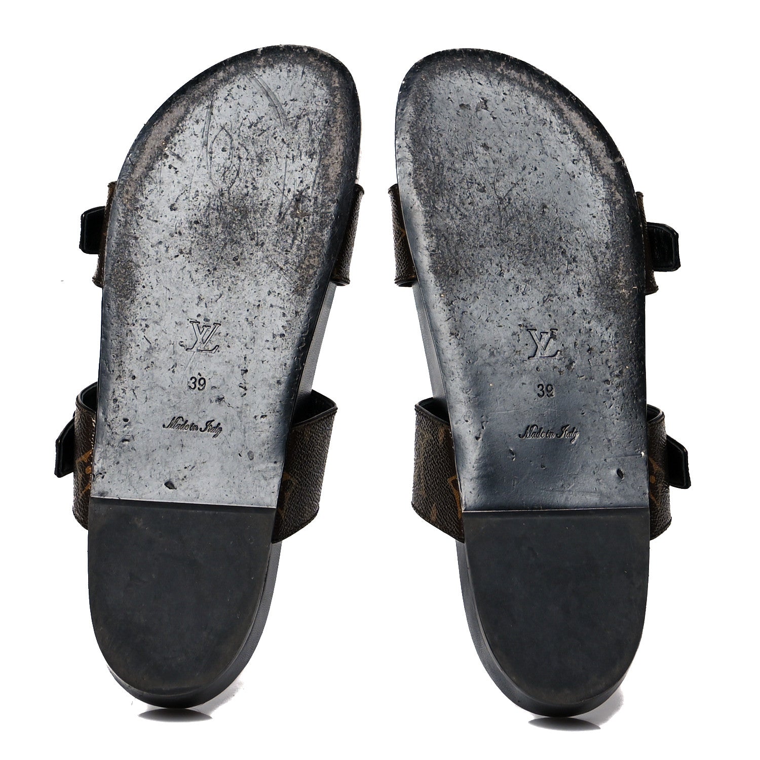 Louis Vuitton Monogram Bom Dia Mule Sandals 39 Black 5 of 10