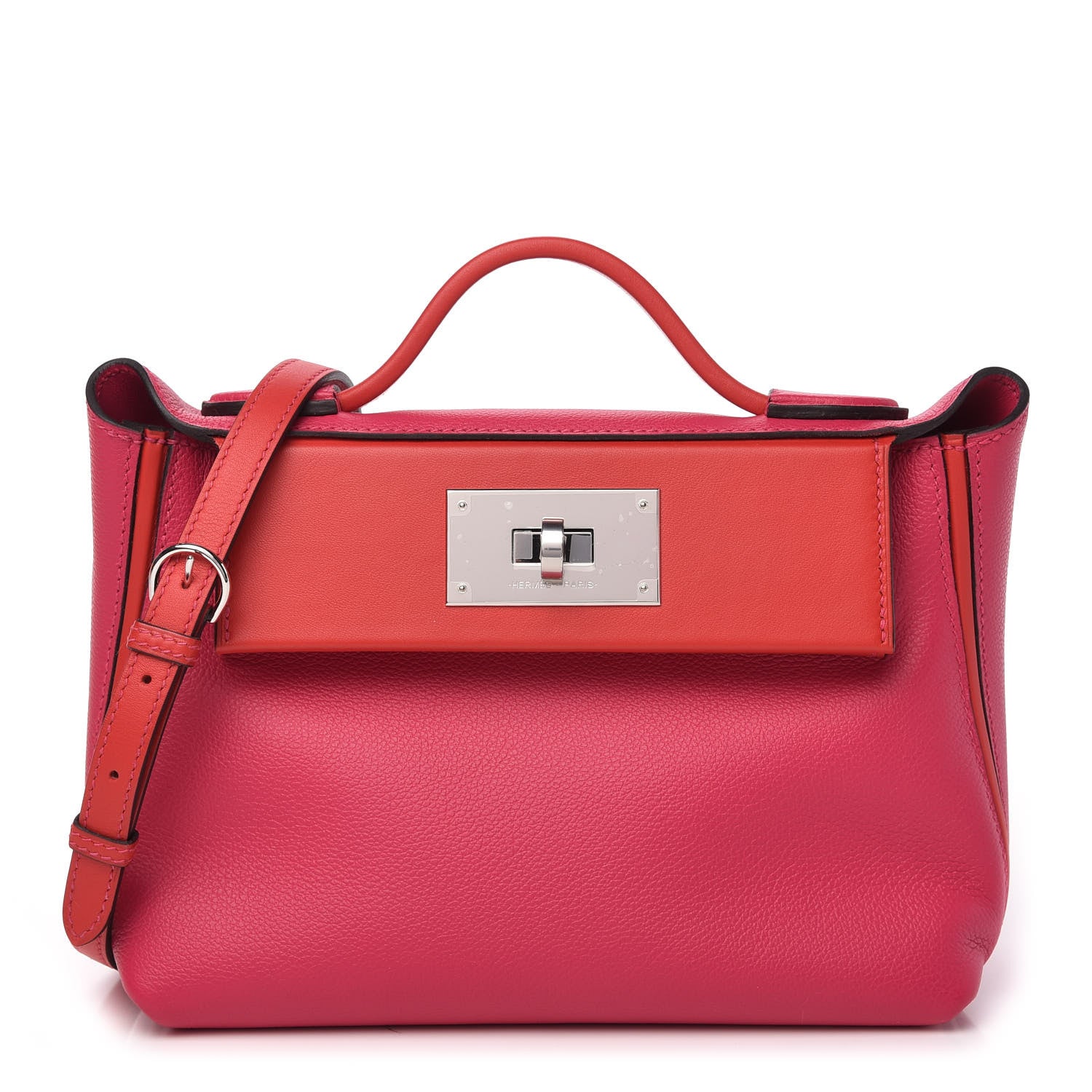 Hermes Evercolor Swift 24/24 21 Rose Mexico Rouge De Coeur 1 of 11