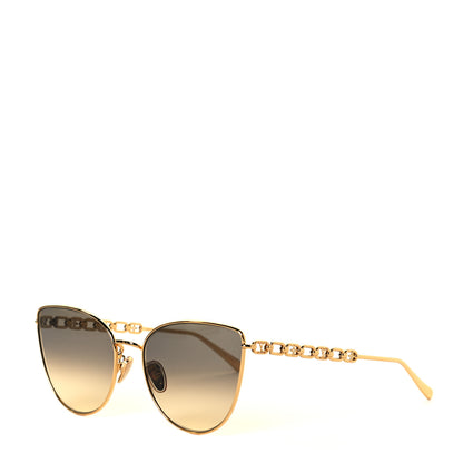 Louis Vuitton Metal My LV Chain Cat Eye Sunglasses Z1522W Gold 1 of 6