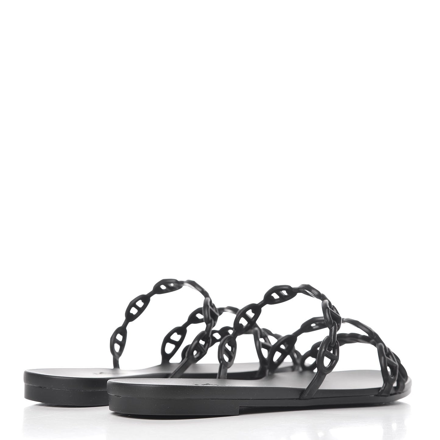 Rubber Chaine d'Ancre Rivage Sandals 35 Black