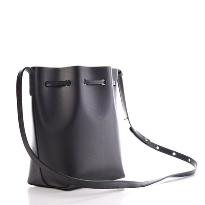 Mansur Gavriel Calfskin Mini Bucket Bag Black Royal 3 of 7