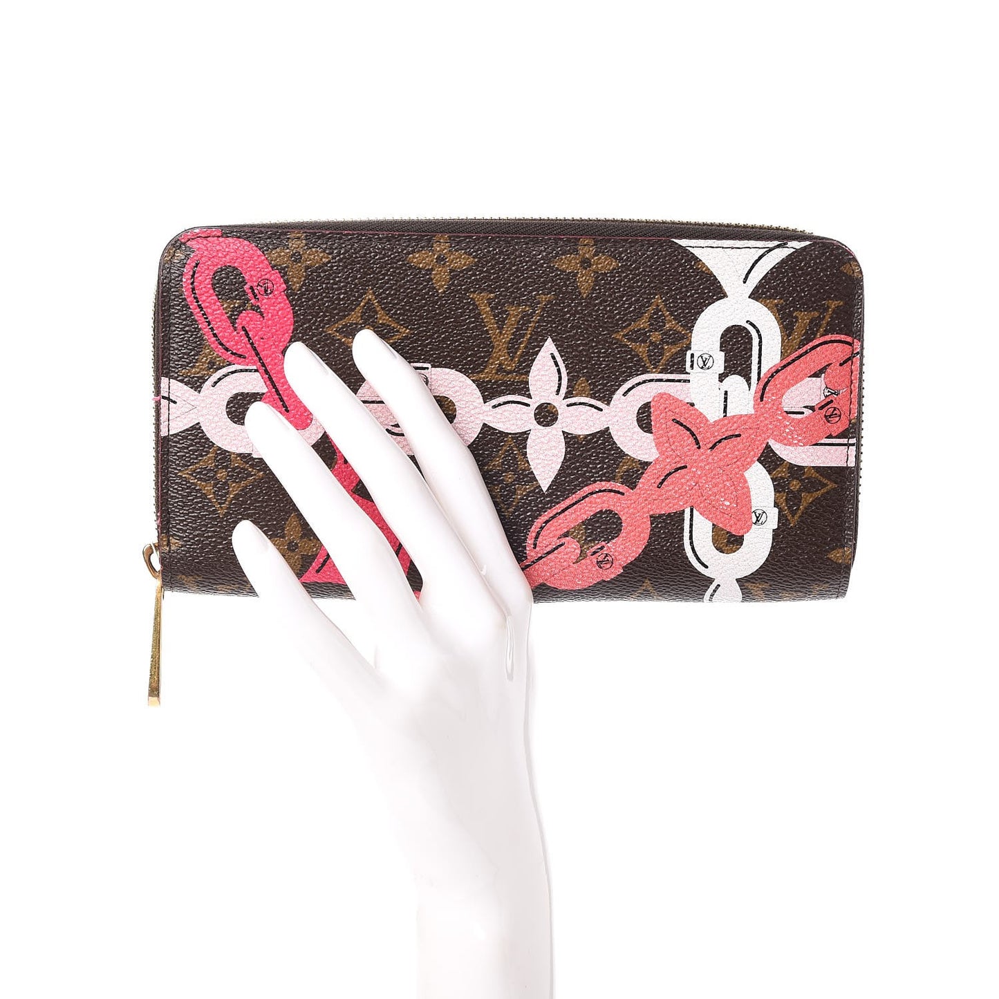 Monogram Bay Zippy Wallet Rose Ballerine Poppy