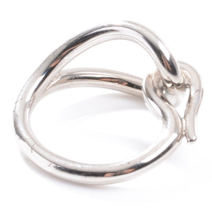 Hermes Knot Scarf Ring Silver 4 of 4