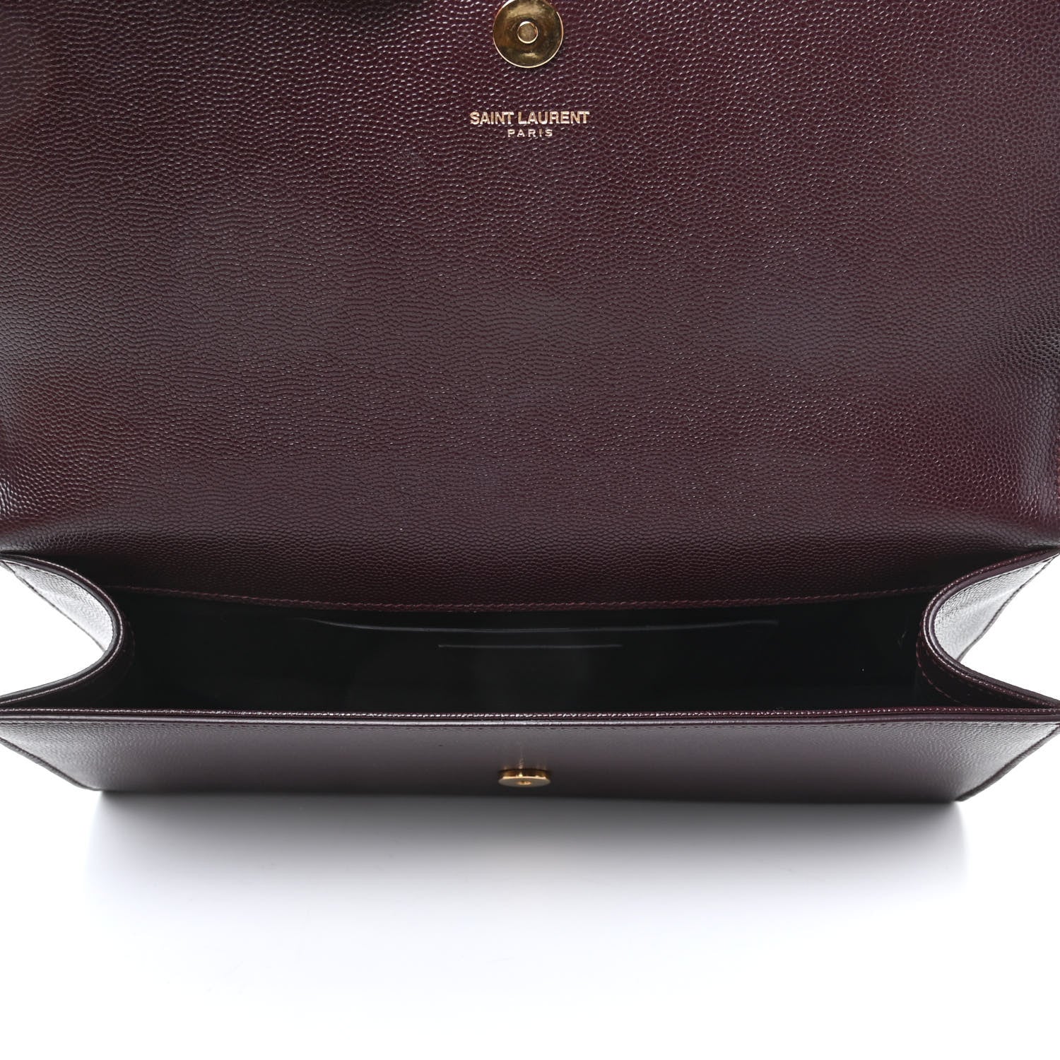 Saint Laurent Grain De Poudre Classic Monogram Cassandre Clutch Amaranto 5 of 8