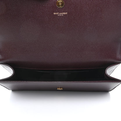 Saint Laurent Grain De Poudre Classic Monogram Cassandre Clutch Amaranto 5 of 8