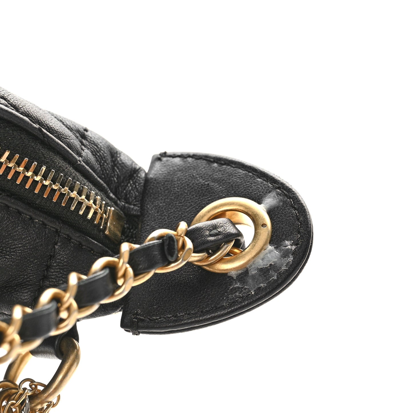 Lambskin Quilted All About Chains Hobo Black