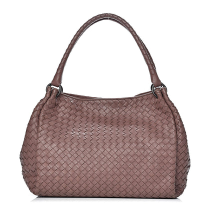 Bottega Veneta Nappa Intrecciato Parachute Bag Dark Deco Rose 1 of 17