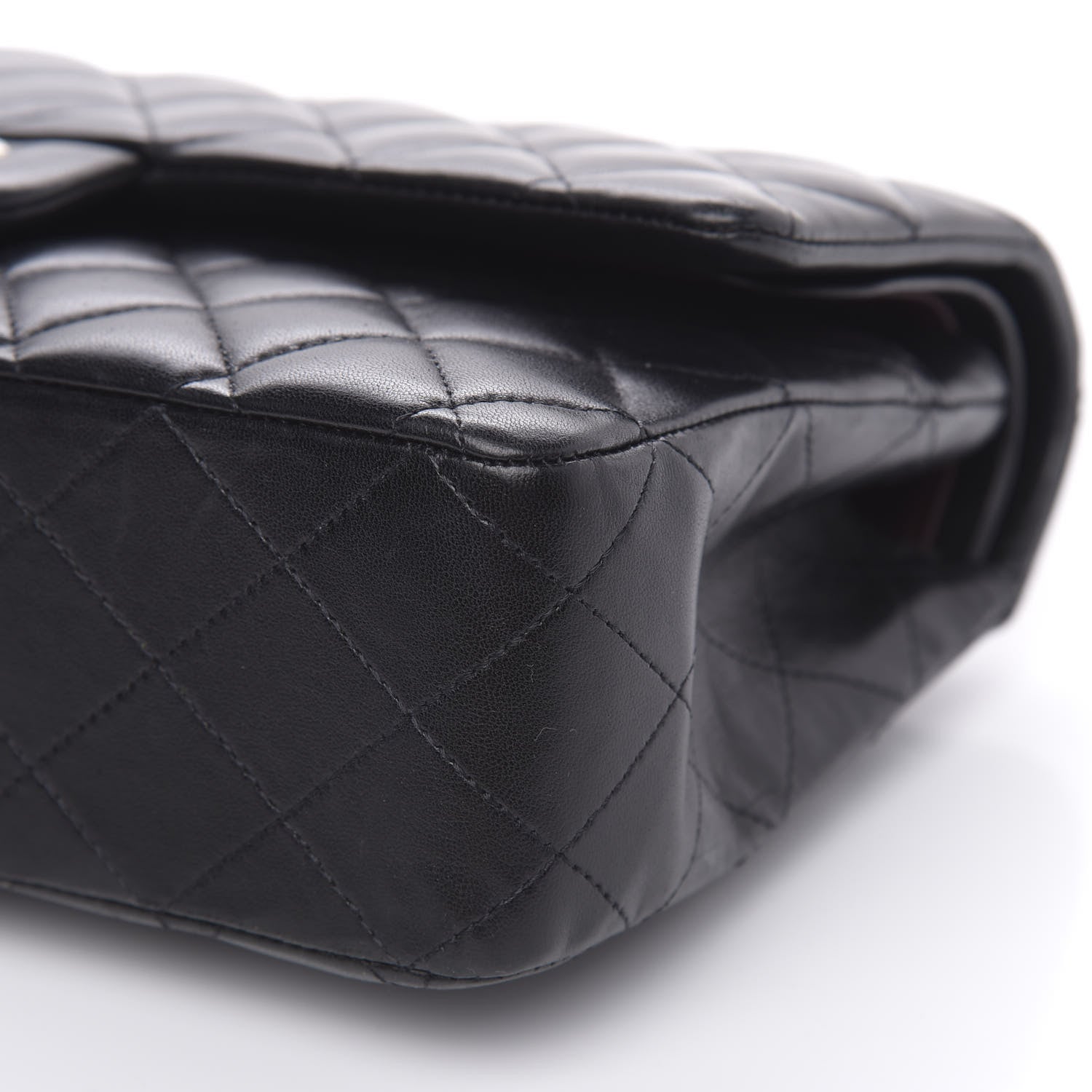 Chanel Lambskin Quilted Medium Double Flap Black 9 of 15
