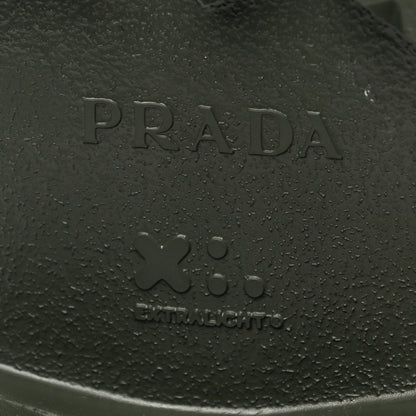 Prada Spazzolato Rois Re-Nylon Metal Triangle Logo Mens Monolith Pouch Pocket 60mm Combat Boots 8 Militare 6 of 7
