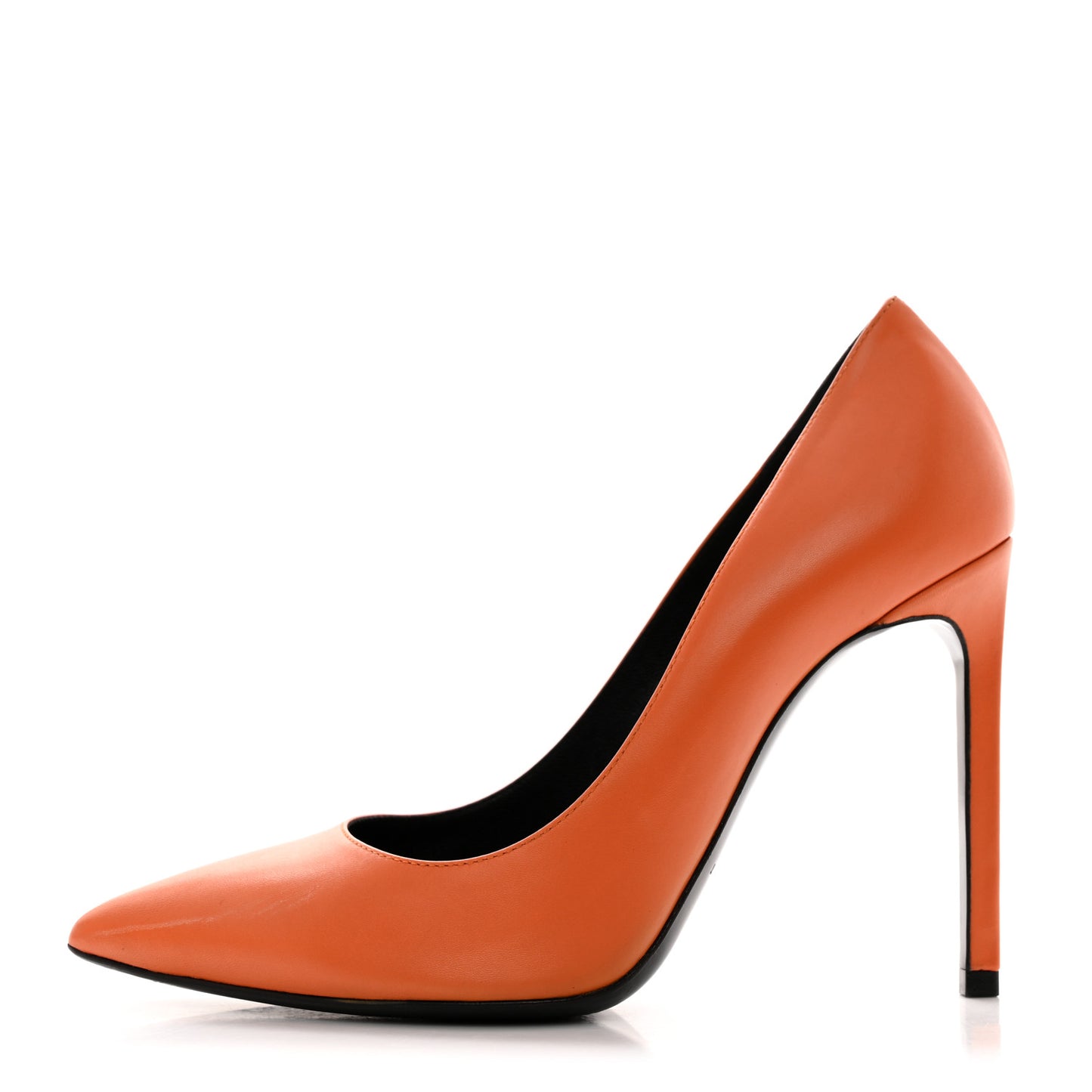 Calfskin Paris 105 Classic Pumps 36.5 Mandarine