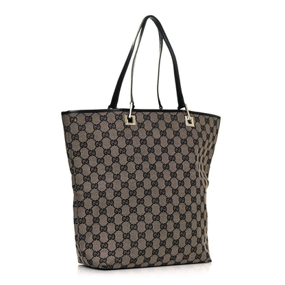 Gucci Monogram Large Bucket Tote Black 2 of 13
