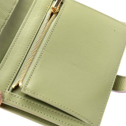 Celine Grained Calfskin Medium Multifunction Strap Wallet Sage Lilas 9 of 10