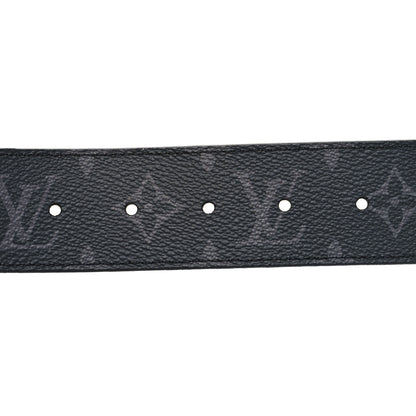 Louis Vuitton Monogram Eclipse Taigarama 40mm LV Initiales Reversible Belt 95 38 Black 3 of 5