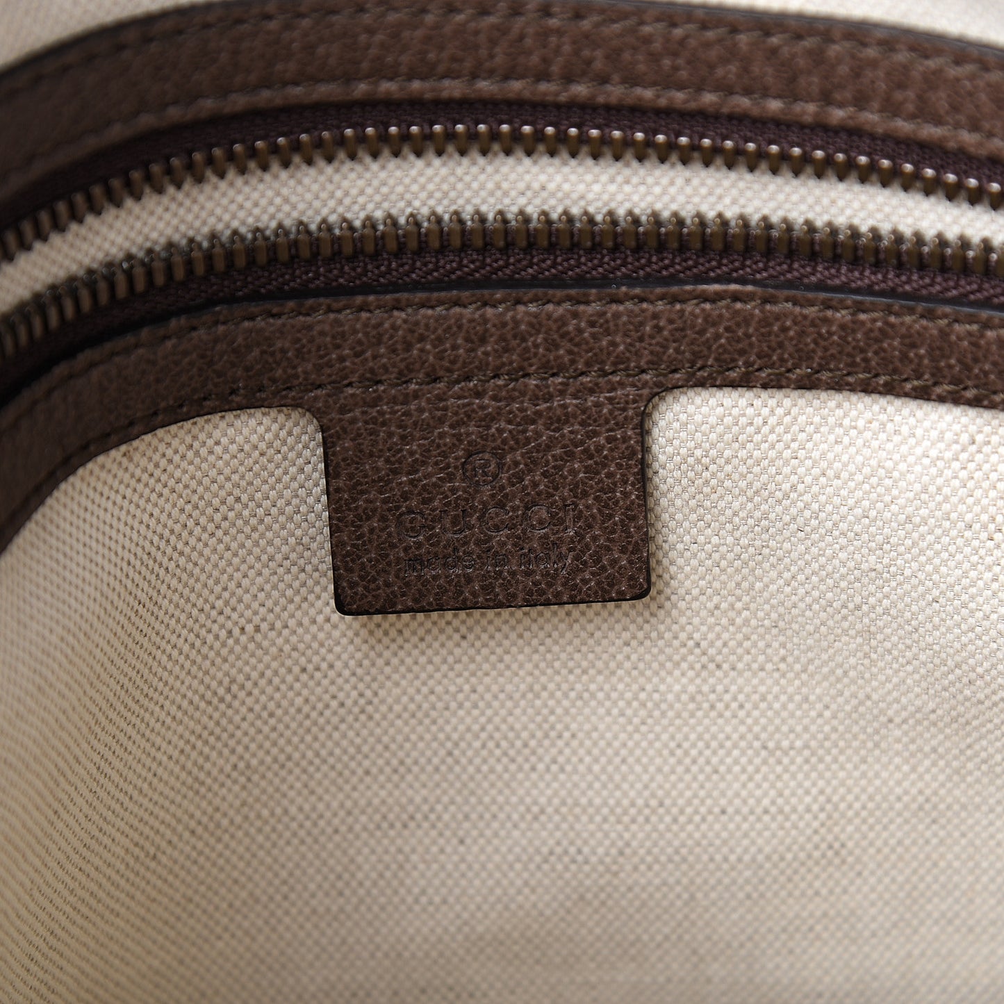 GG Supreme Monogram Web Medium Ophidia Messenger Bag Brown