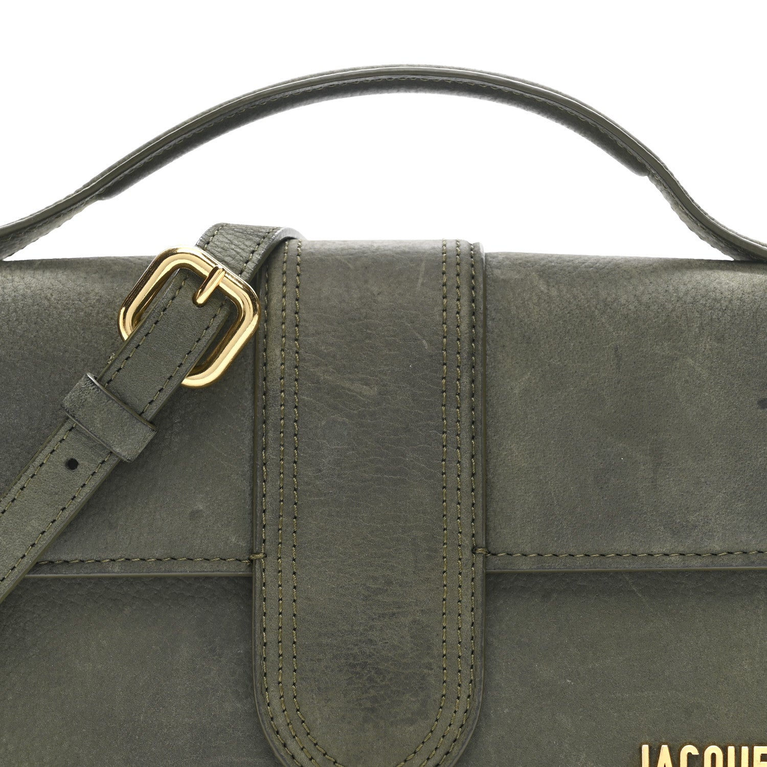 Jacquemus Nubuck Le Grand Bambino Dark Green 7 of 15