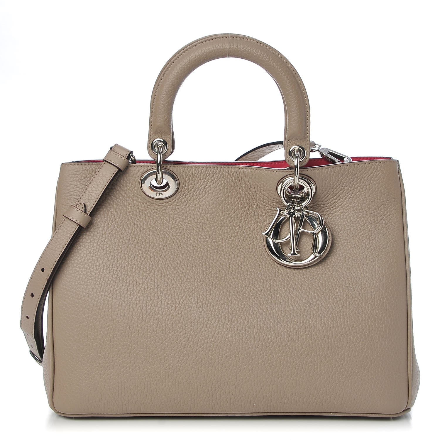 Christian Dior Bullcalf Medium Diorissimo Tourterelle 1 of 11