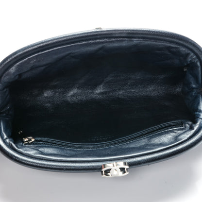 Chanel Caviar Quilted Timeless Clutch Navy 5 of 12