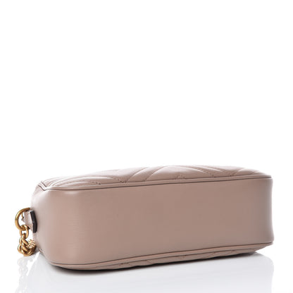 Gucci Calfskin Matelasse Small GG Marmont Chain Shoulder Bag Porcelain Rose 4 of 11