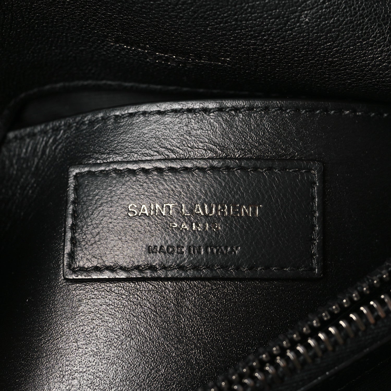 Saint Laurent Sheepskin Matelasse Chevron Monogram Medium College Bag Black 6 of 9