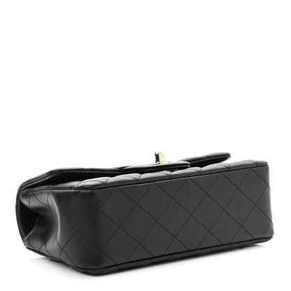 Chanel Lambskin Quilted Mini Rectangular Flap Black 4 of 9