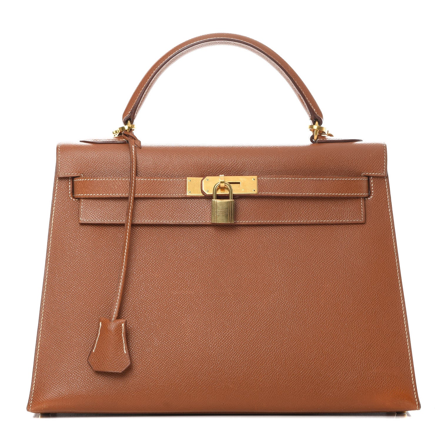 Hermes Courchevel Kelly Sellier 32 Gold 1 of 19