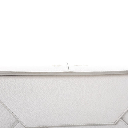 Celine Baby Grained Calfskin Small Tri-Fold Bag White 13 of 16