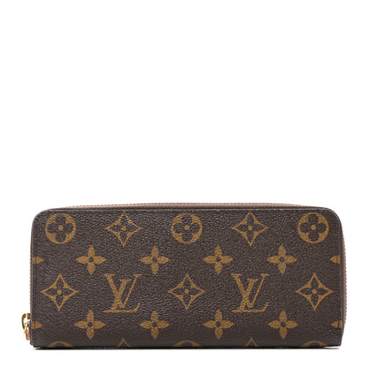 Louis Vuitton Monogram Clemence Wallet Rose Ballerine 1 of 8