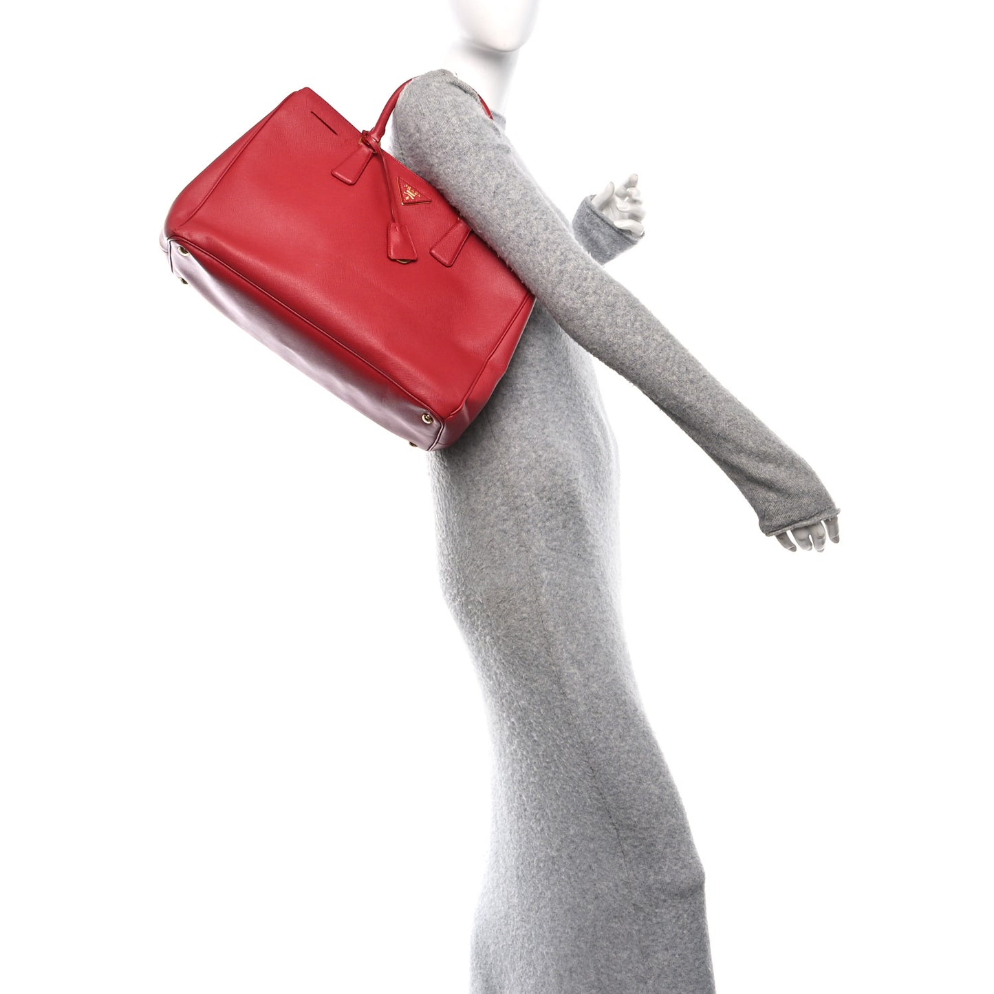 Saffiano Lux Large Tote Fuoco